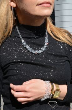 Bransoletka Swarovski damska z przeźroczystymi kryształami ✓ Biżuteria damska w Sklepie z Biżuterią zegarki-diament.pl✓ Prezent dla dziewczyny (6).JPG